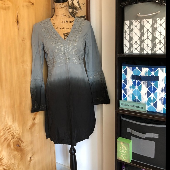 Soaked Dresses & Skirts - Soaked Ombre India Tunic Dress Long Sleeve